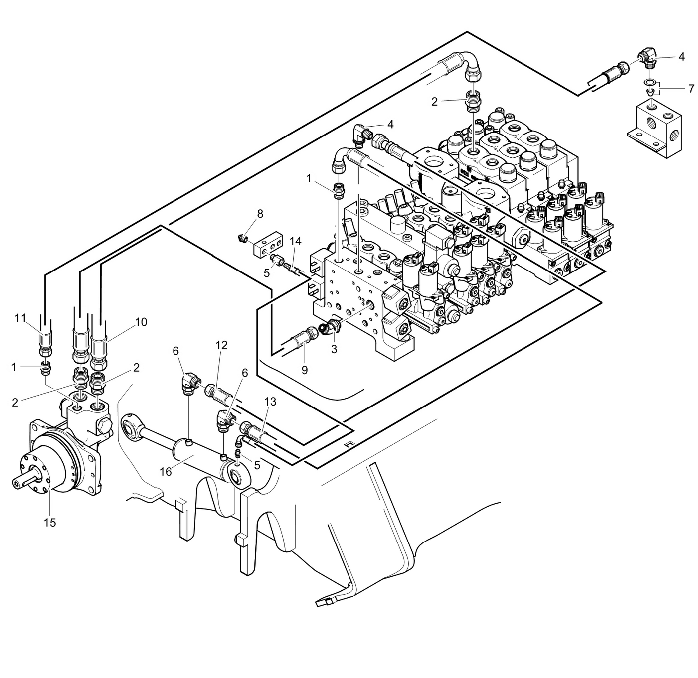 фотография Гидравлический цилиндр 5222075 от интернет-магазина sp.parts