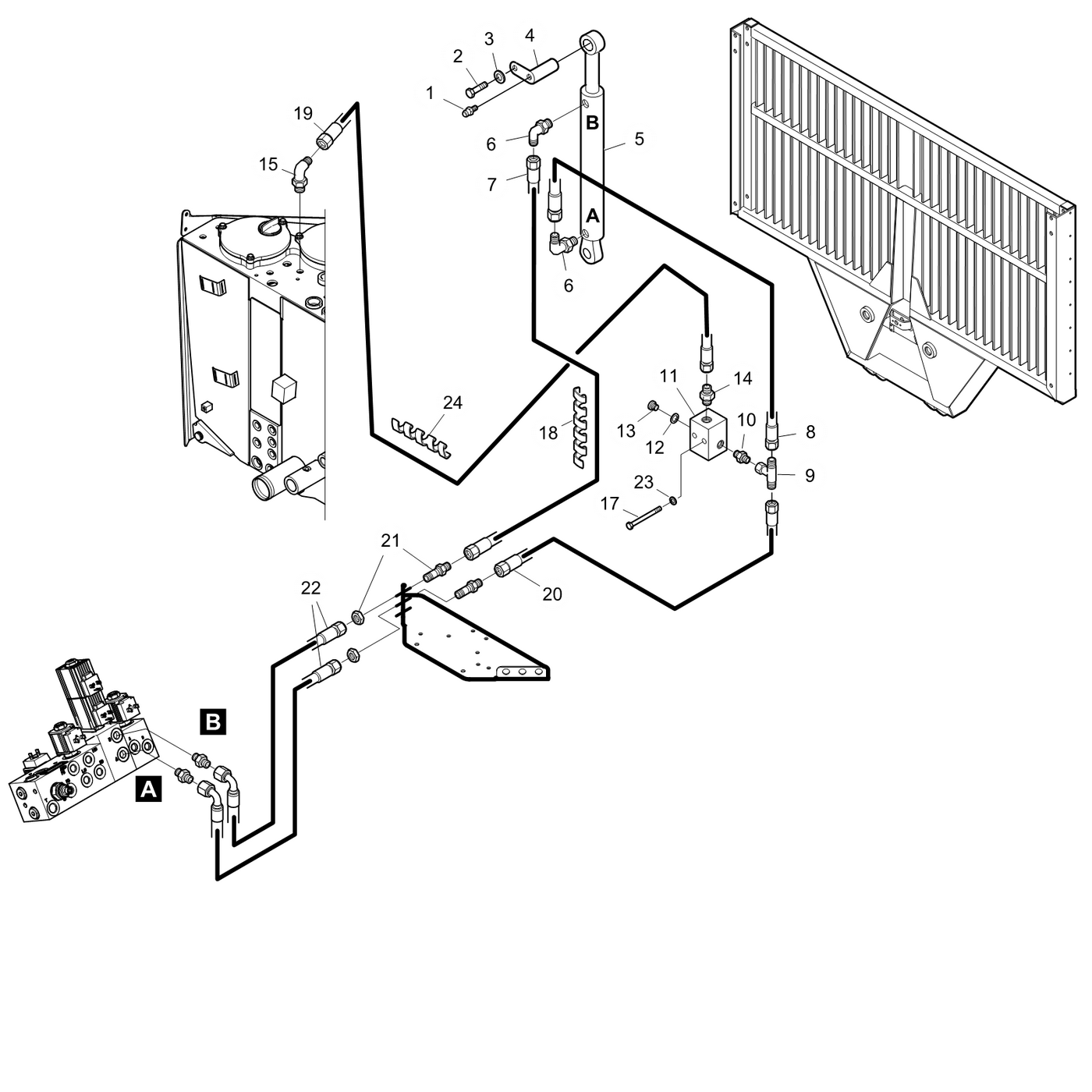 фотография Гидравлический шланг 5065433 от интернет-магазина sp.parts