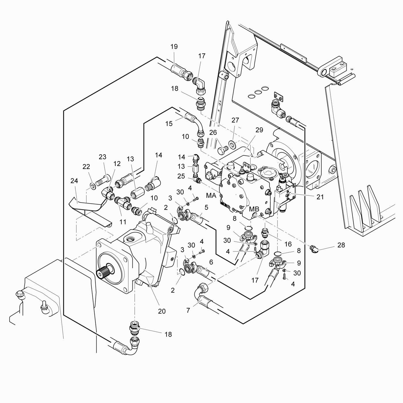 фотография Гидравлический мотор 5082429 от интернет-магазина sp.parts