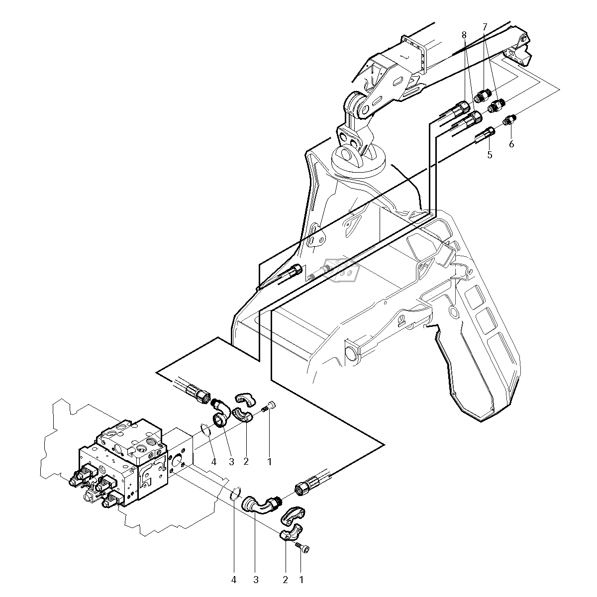 фотография Гидравлический шланг 5048684 от интернет-магазина sp.parts